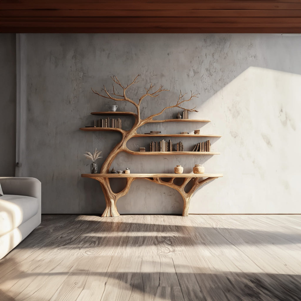 Sculpted Tree Console Table