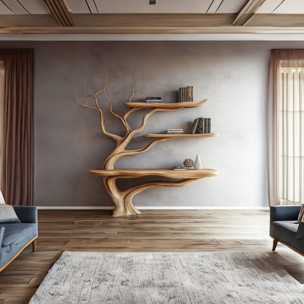 Live Edge Slim Console Table