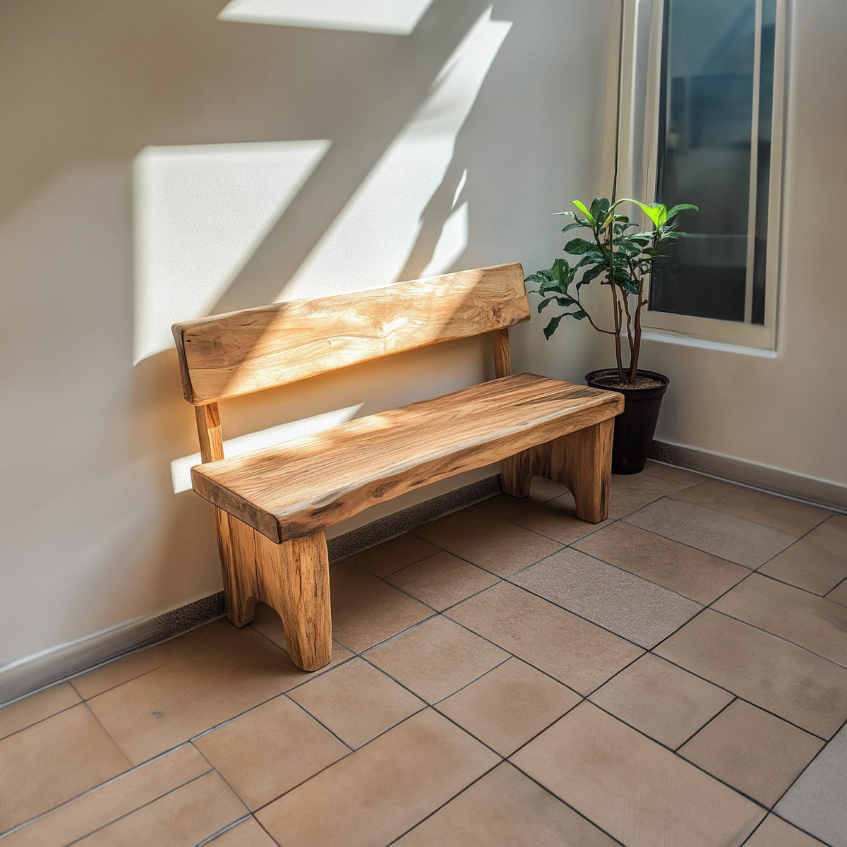 Solid Entryway Bench