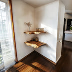 Live Edge Space-saving Wall Shelf