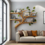 Mid Century Hanging Floating Shelf