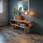 Mid Century Entryway Console Table Entryway and Hallway, solid wood, built to order