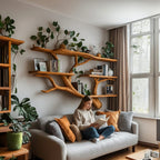 Sculptural Hanging Bookshelf
