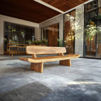 Handcrafted Organic Live Edge Bench, solid wood, built to order