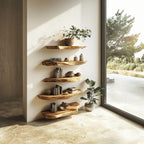Live Edge Storage Floating Shelf
