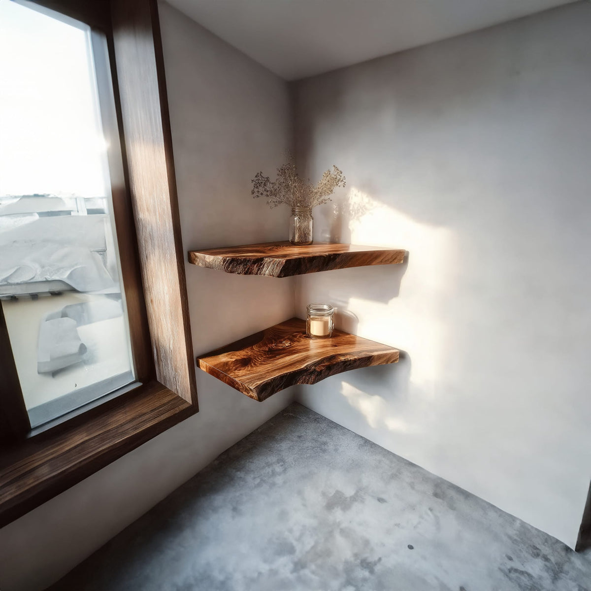 Floating Spice Wall Shelf