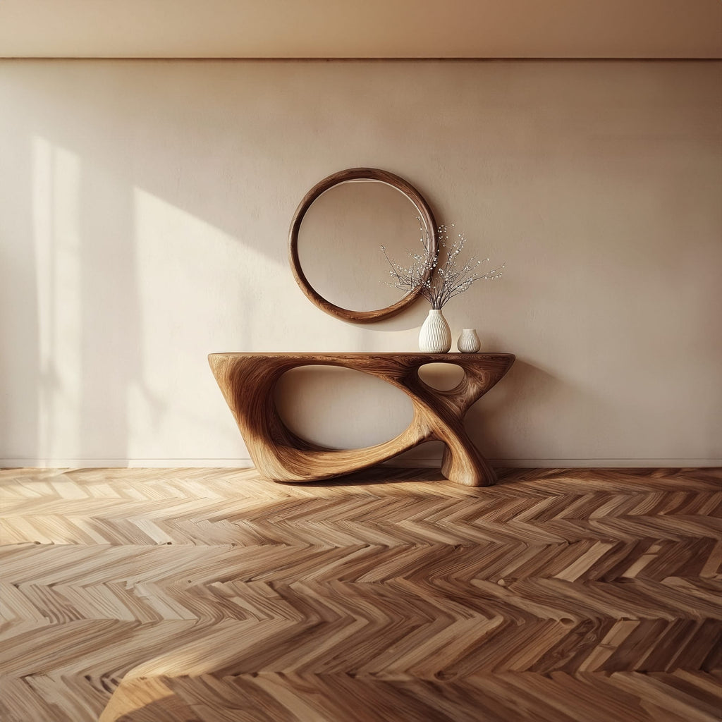 Mid Century Modern Artistic Console Table