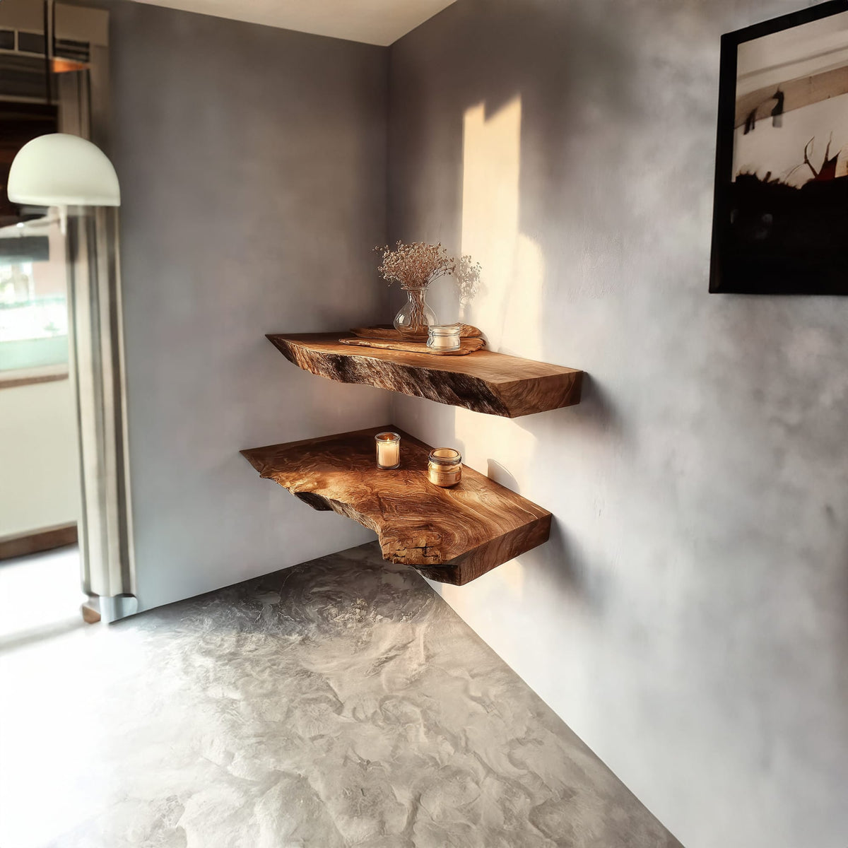Live Edge Dining Bookshelf