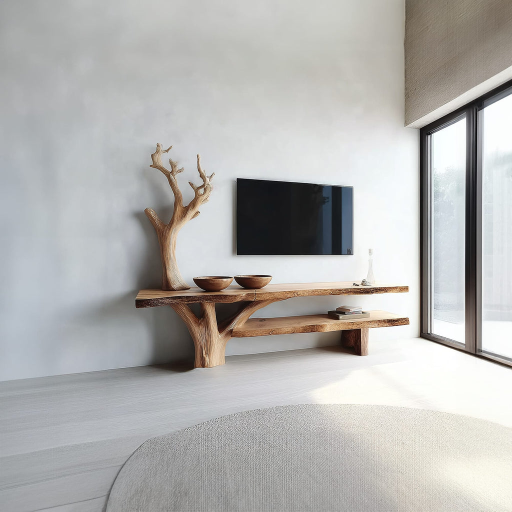 Sculpted Solid TV Cabinet