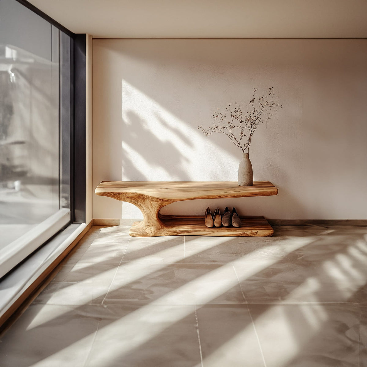 Mid Century Low Bench