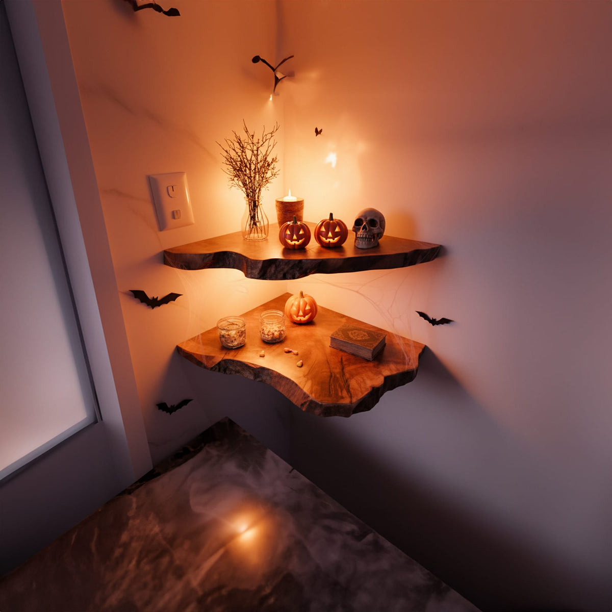 Floating Gothic Wall Shelf