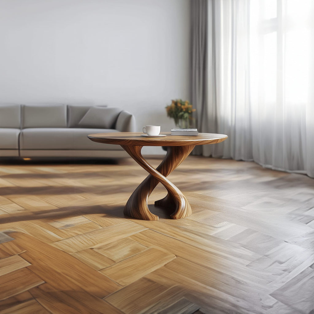 Mid Century Twist Sculptural Coffee Table