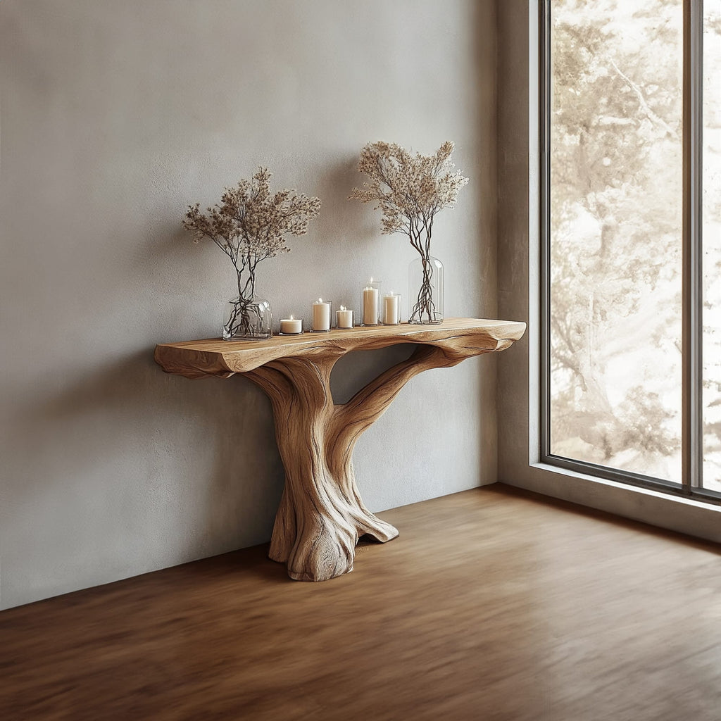 Solid Credenza Console Table