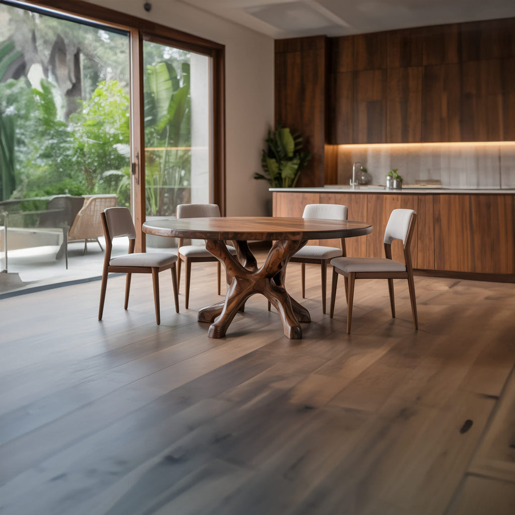 Live Edge Teak Dining Table