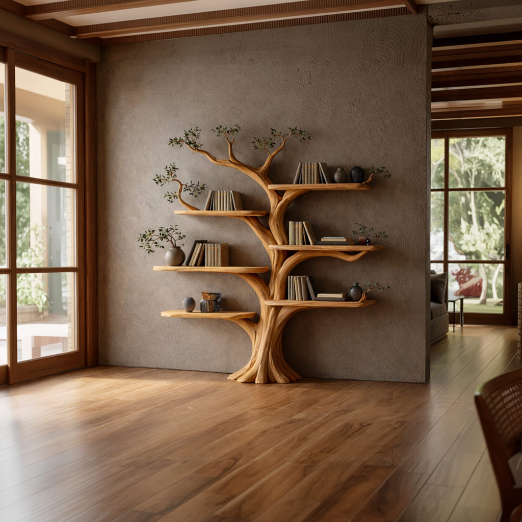 Floating Mounted Modern Bookshelf