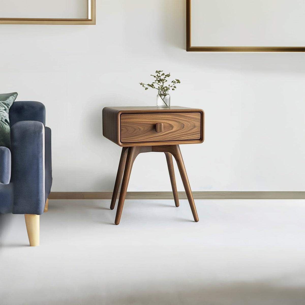 Mid Century Drawer Nightstand