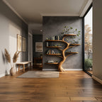 Floating Branch Tree Bookshelf