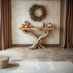 Solid Root Live Edge Console Table
