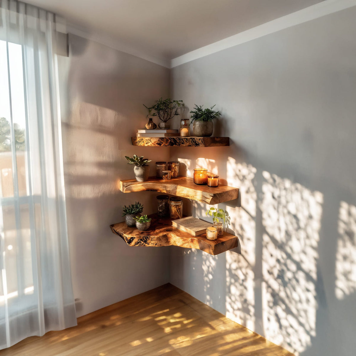 Floating Solid Organizer Wall Shelf