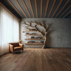 Floating Unit Tree Bookshelf