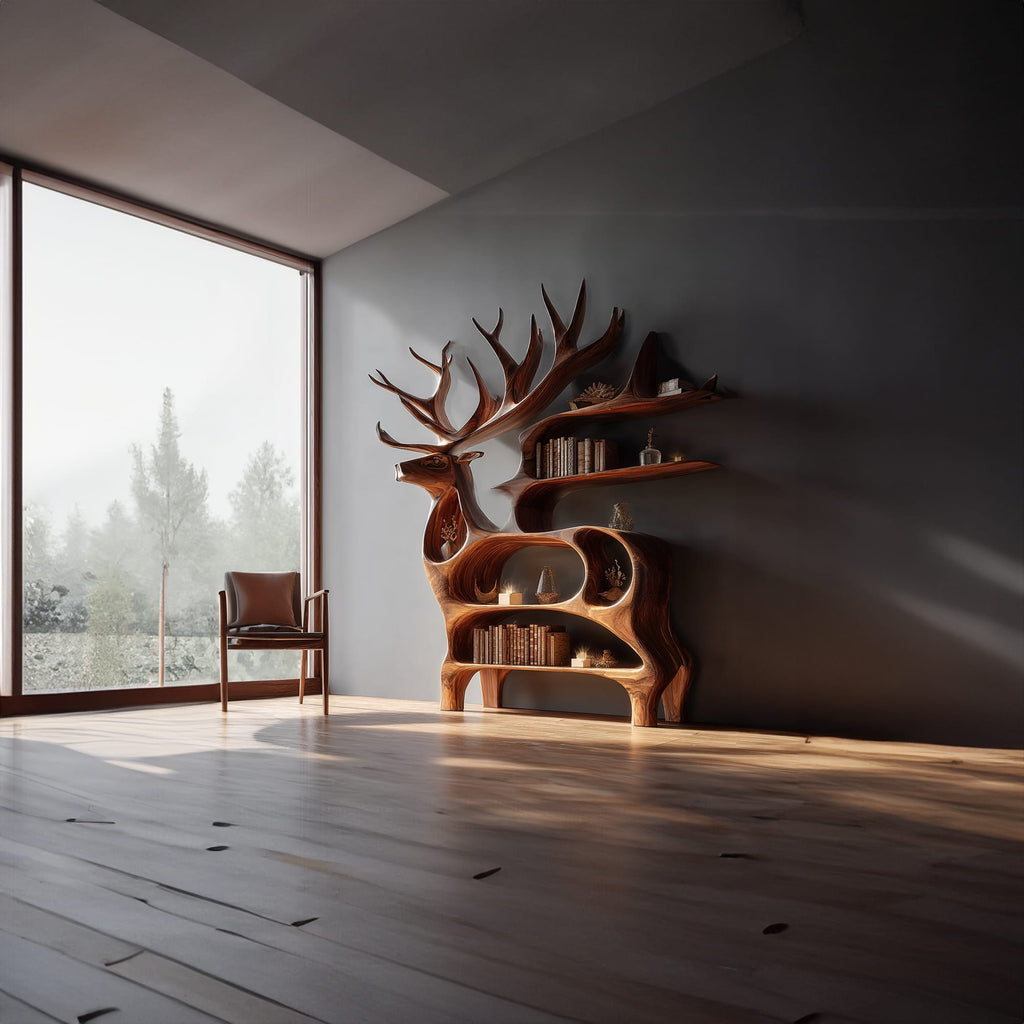 Deer Wall Bookshelf