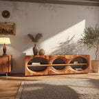 Abstract Curved Console Table