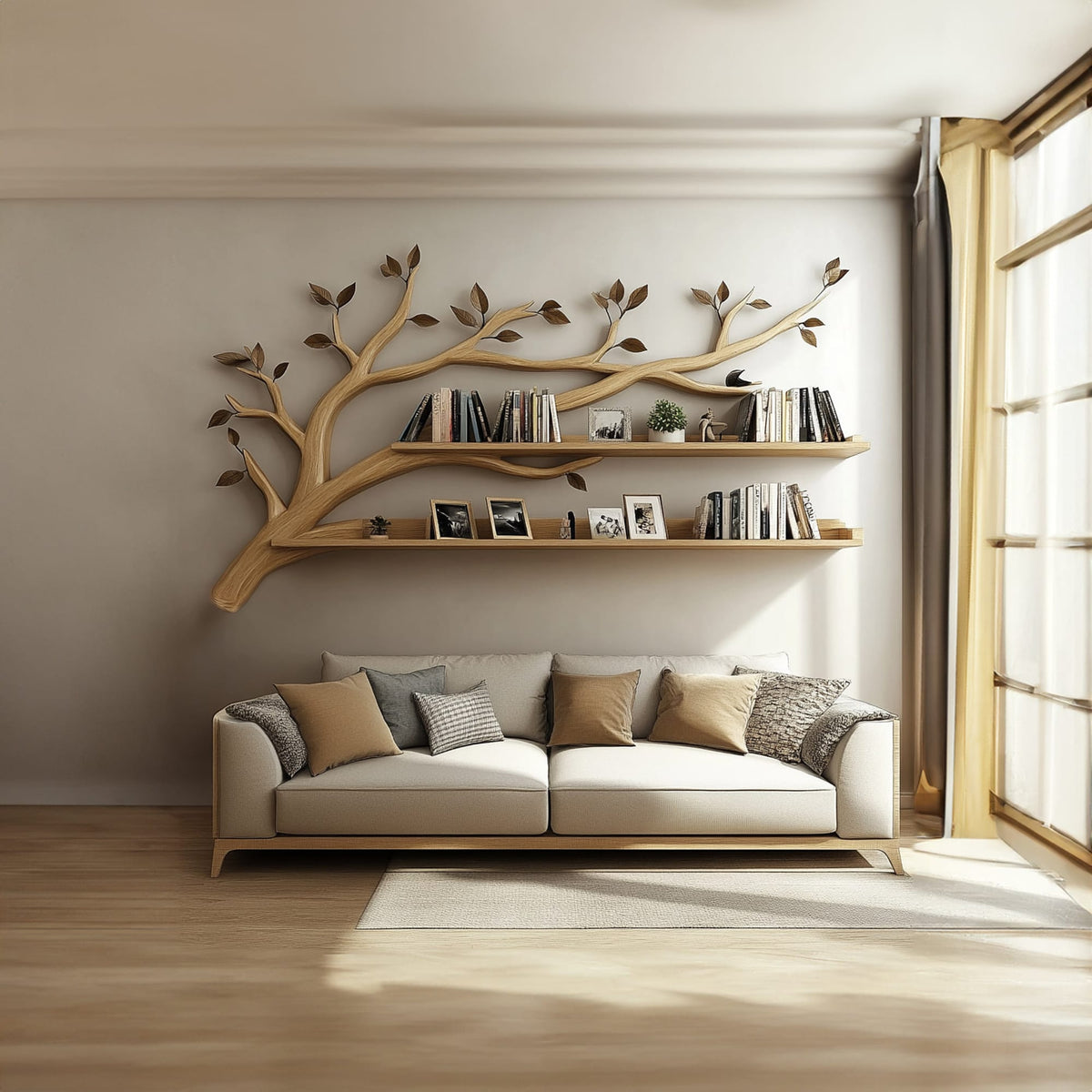 Floating Plant Bookshelf