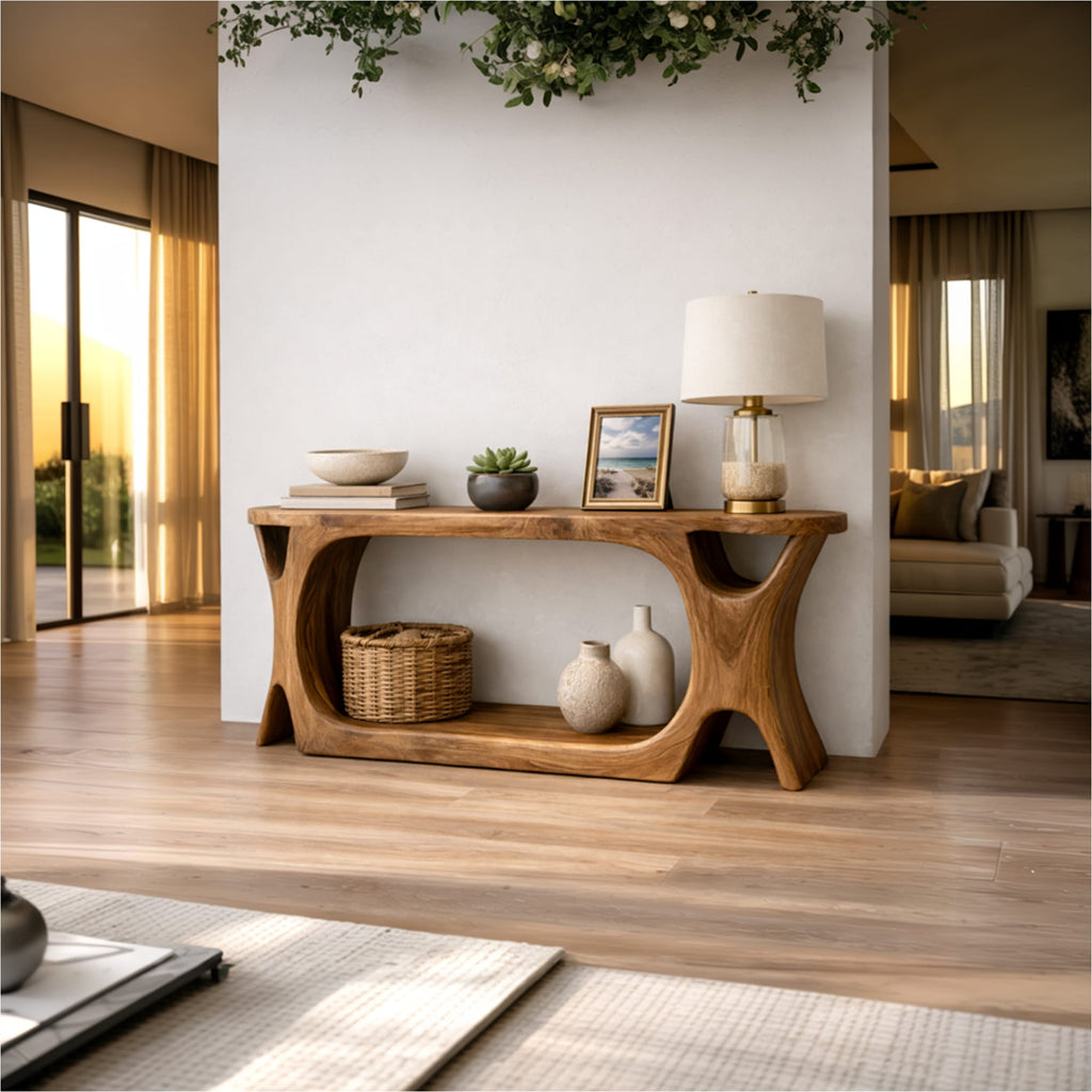 Sculptural Organic Console Table