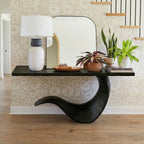 Sculptural Back Console Table