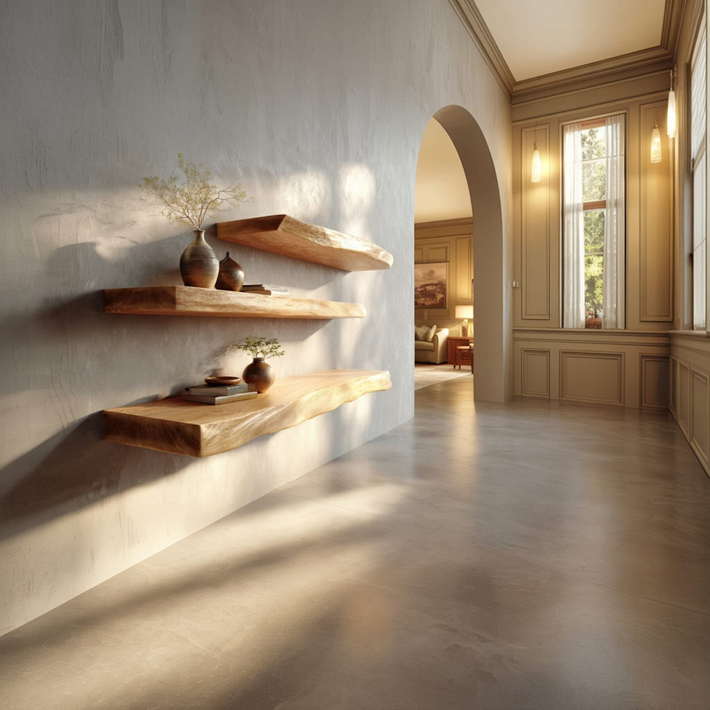 Thick Solid Floating Shelf