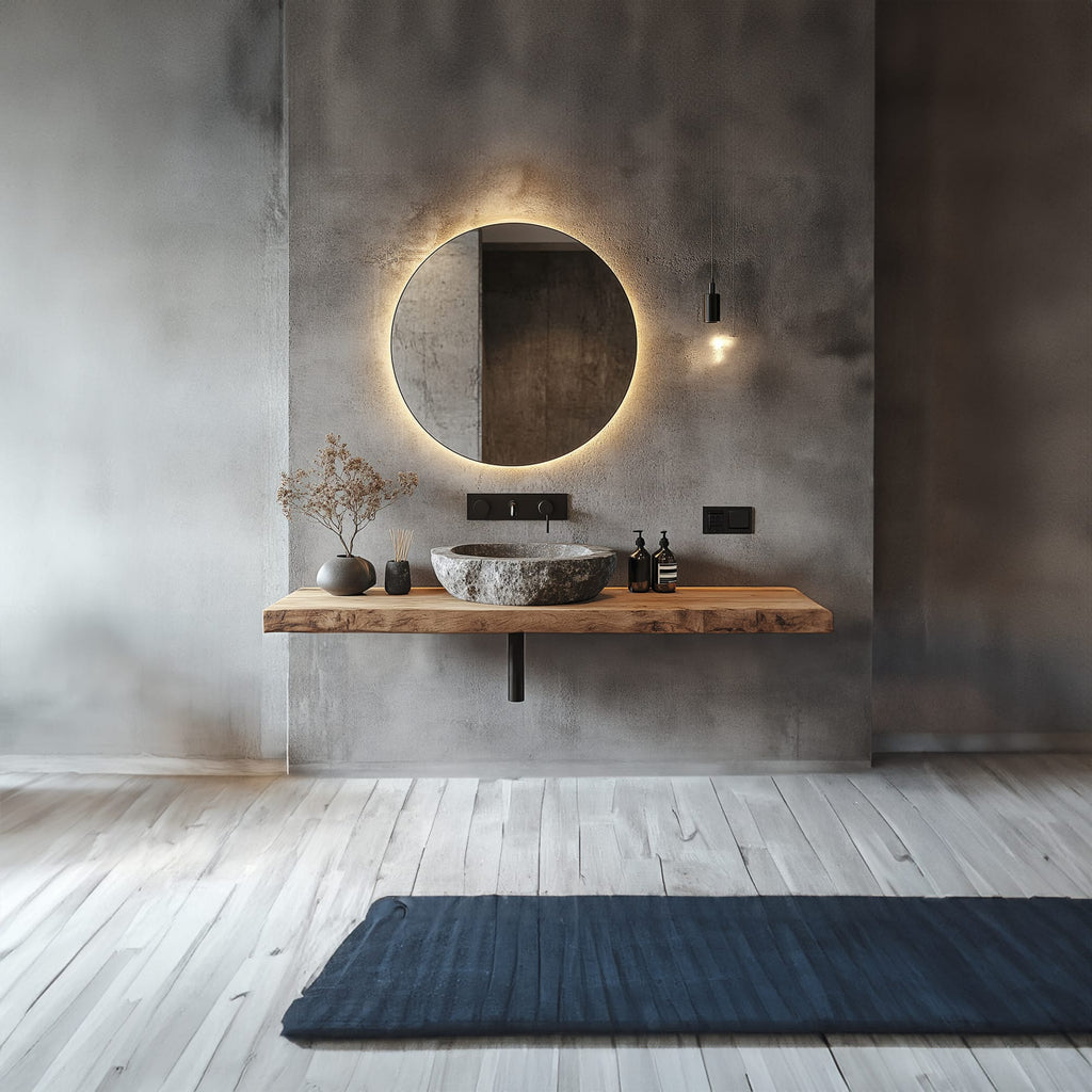 Floating Support Solid Vanity