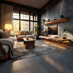 Handcrafted Live Edge Media Shelf Living Room Interior Architectural Feature, solid wood, built to order