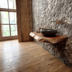 Live Edge Powder Vanity