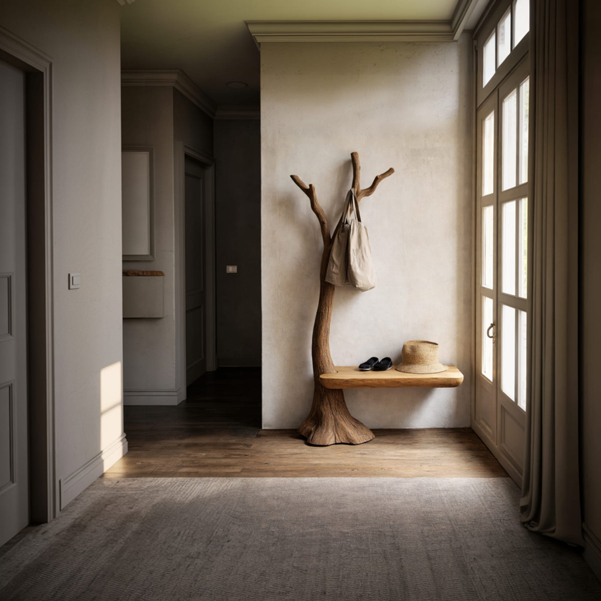 Sculptural Solid Minimal Bench