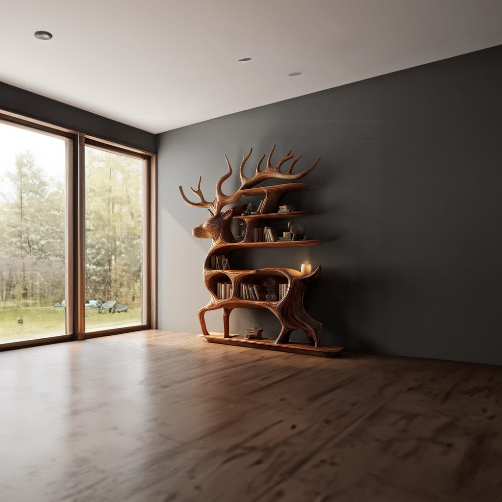 Deer Display Wall Shelf