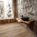 Live Edge Floating Washroom Vanity