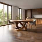 Organic Modern Dining Table Dining Room Or Kitchen, solid wood, built to order