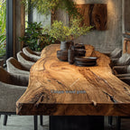 Live Edge Modern Kitchen Dining Table