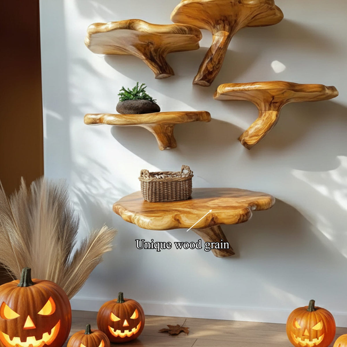 Modern Gothic Mid Century Floating Shelf