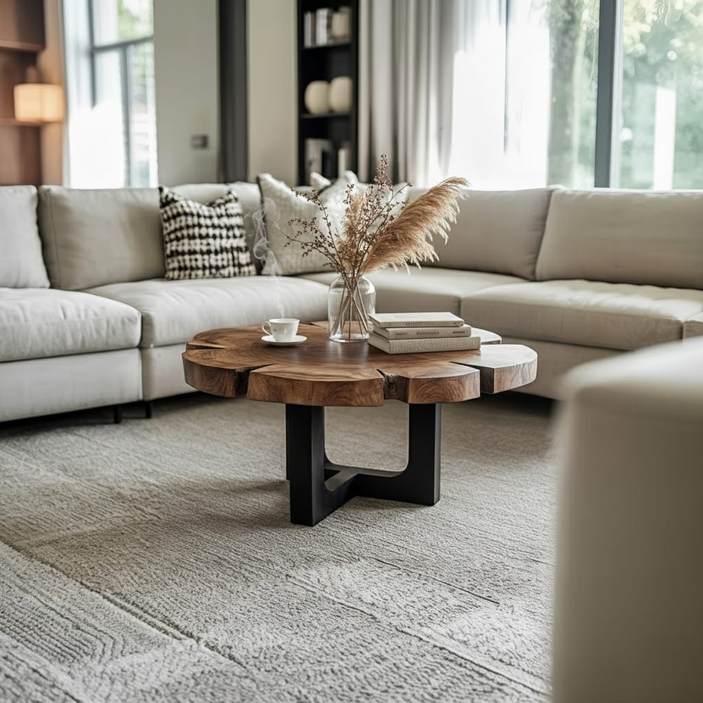 Live Edge Modern Coffee Table