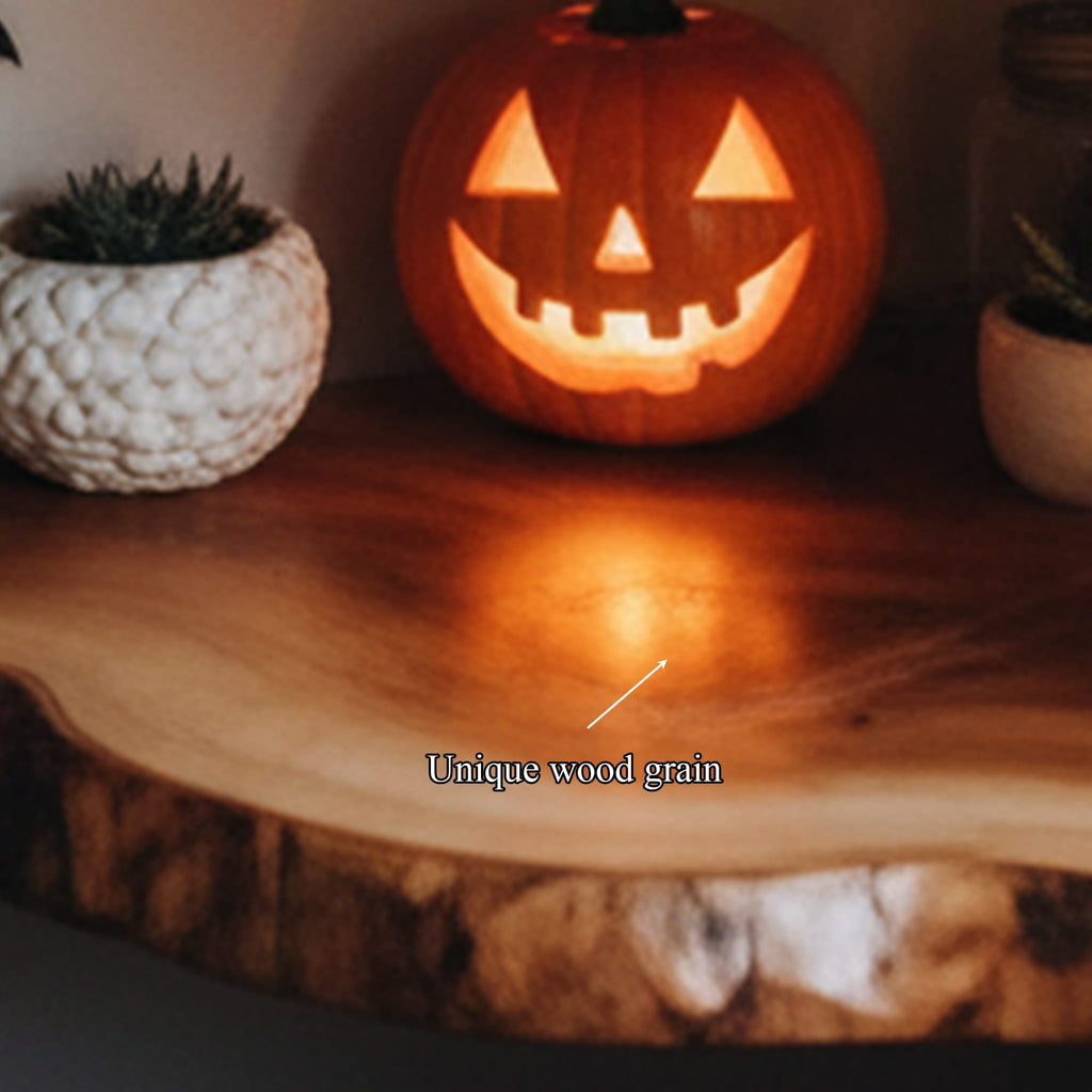 Live Edge Modern Floating Shelf