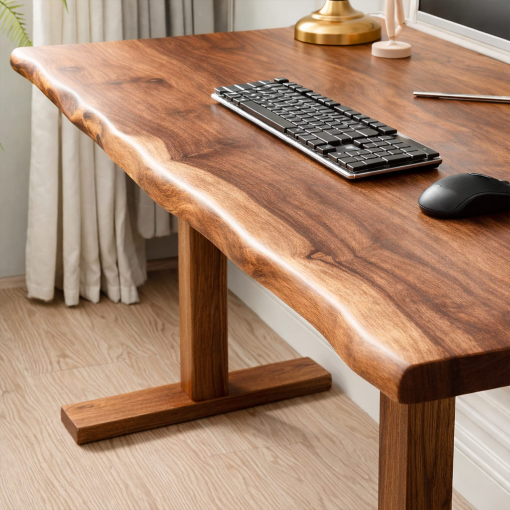 Live Edge Solid Computer Desk