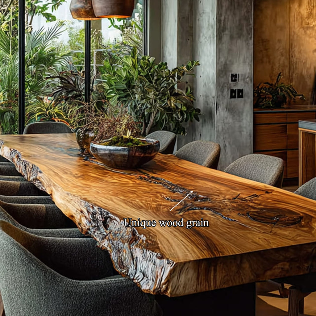 Live Edge Long Dining Table