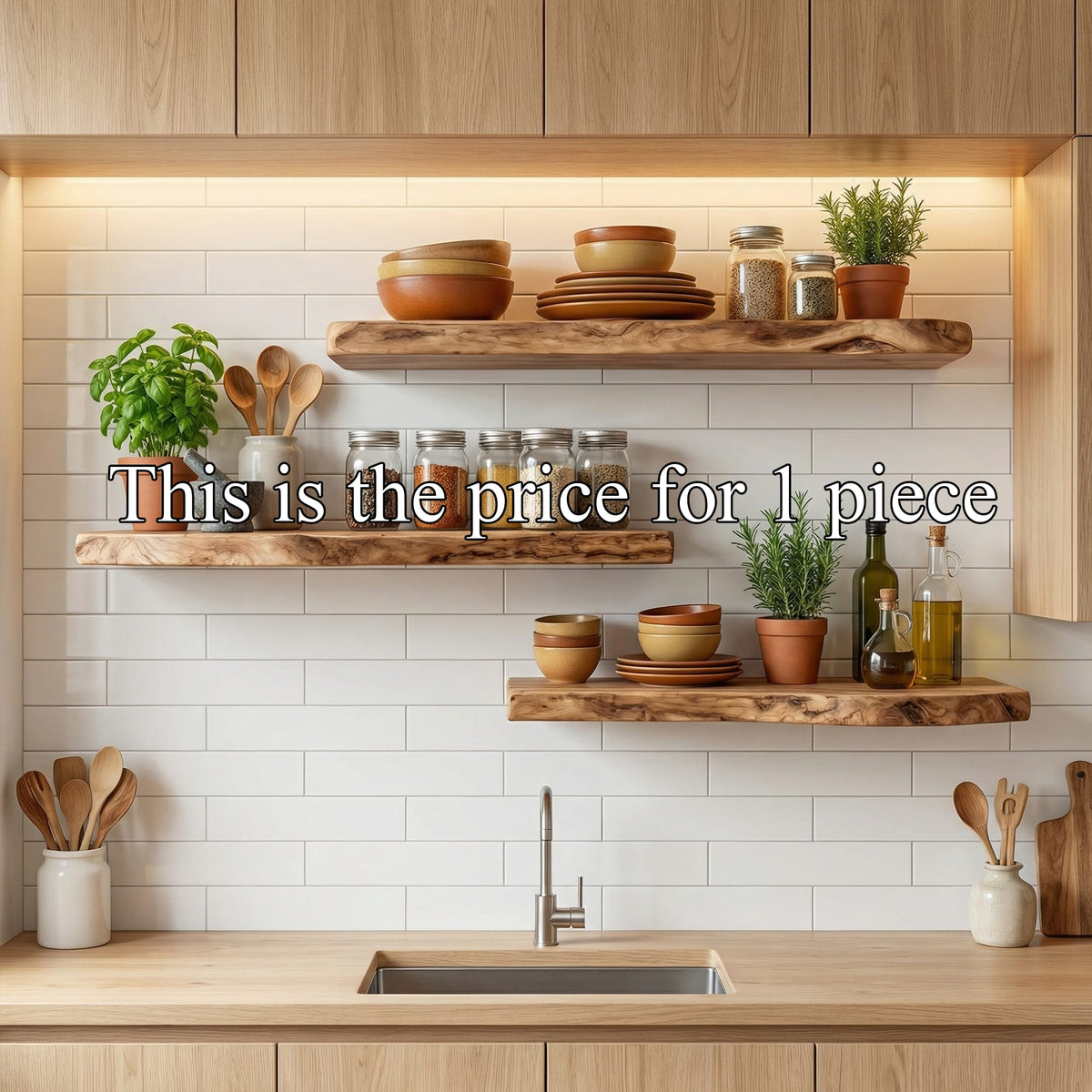 Fireplace Organic Wall Shelf