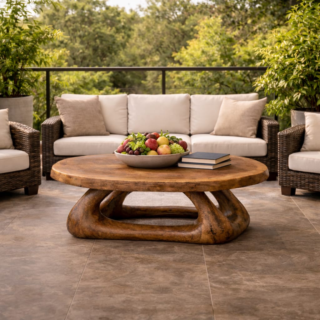 Curved Artistic Coffee Table