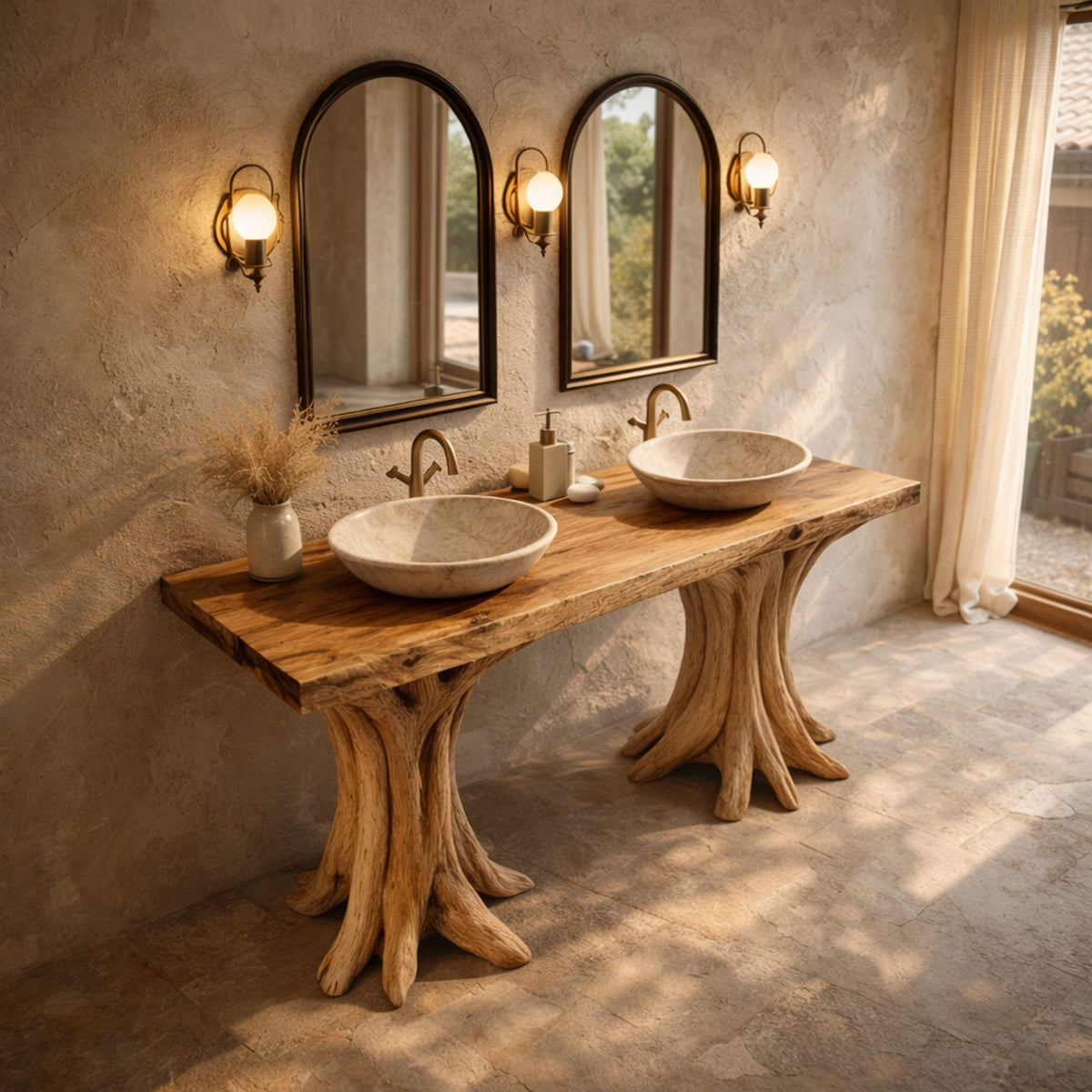 Sculptural Floating Vanity