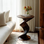 Mid Century Curved Nightstand