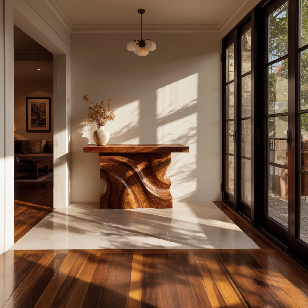 Wave Solid Console Table