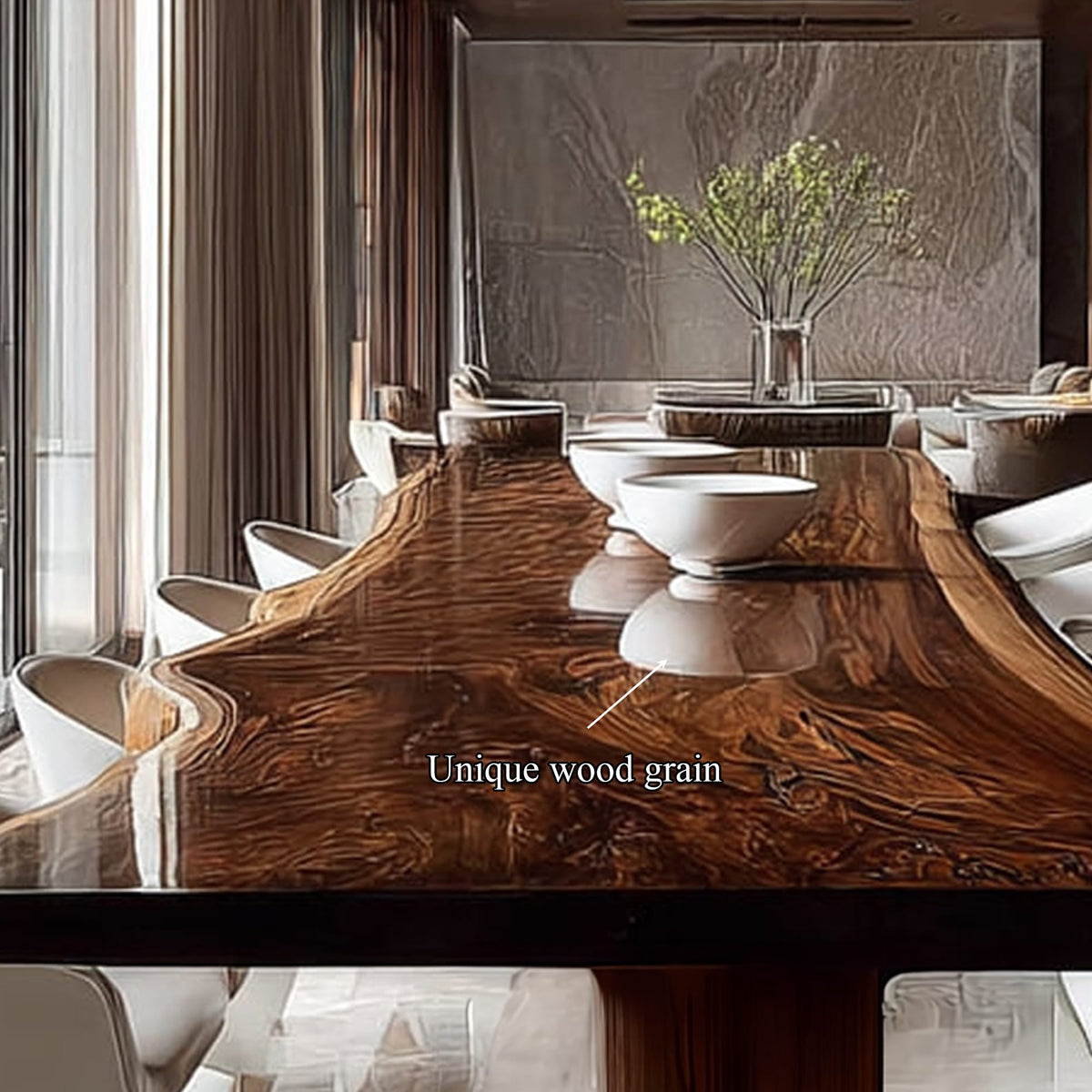 Solid Slab Dining Table
