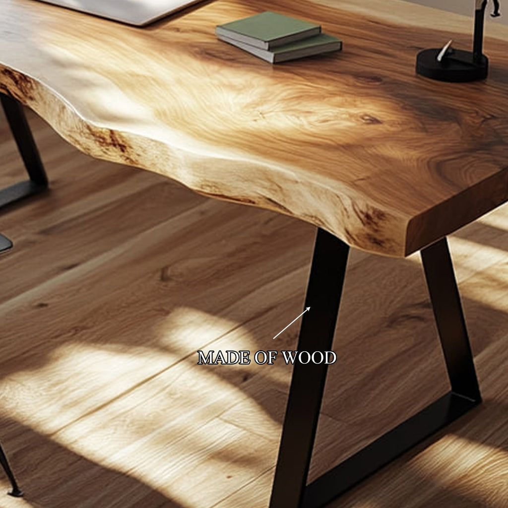 Live Edge Solid Workspace Desk